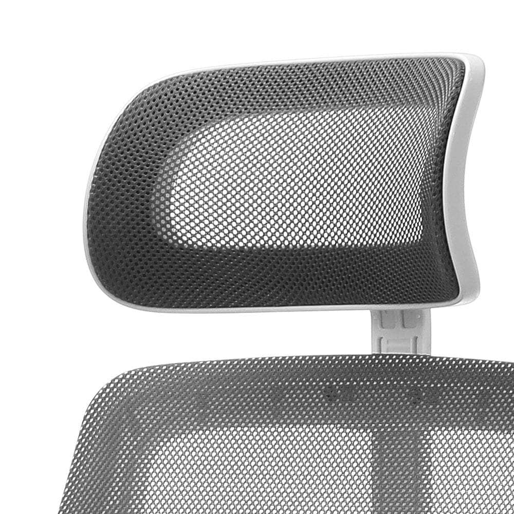Ergonomic Office Chair Back Support Dark Grey&White