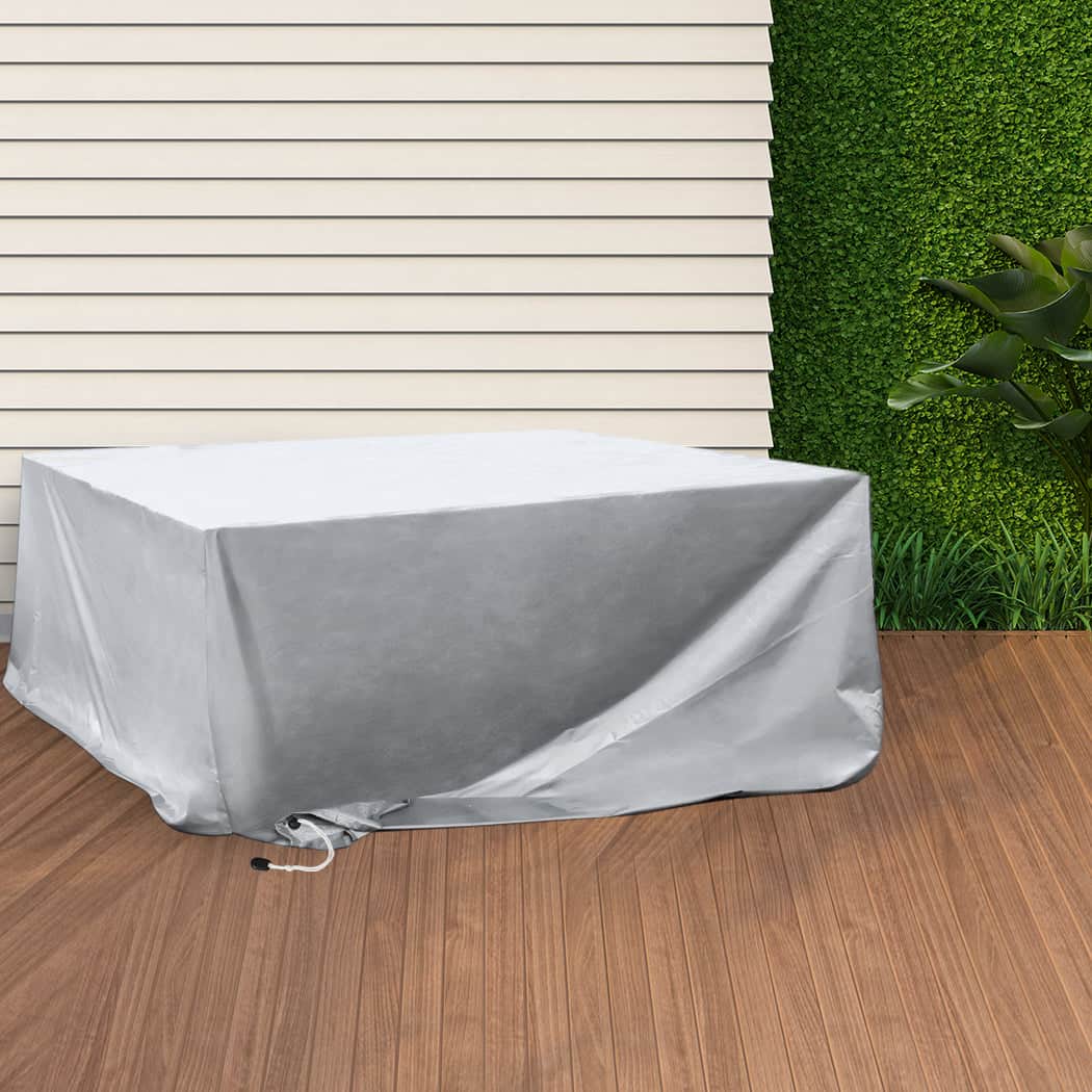 Ergonomic Outdoor Furniture Cover Waterproof Silver 20cm Extension