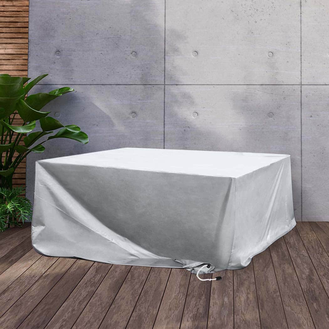 Ergonomic Outdoor Furniture Cover Waterproof Silver 20cm Extension