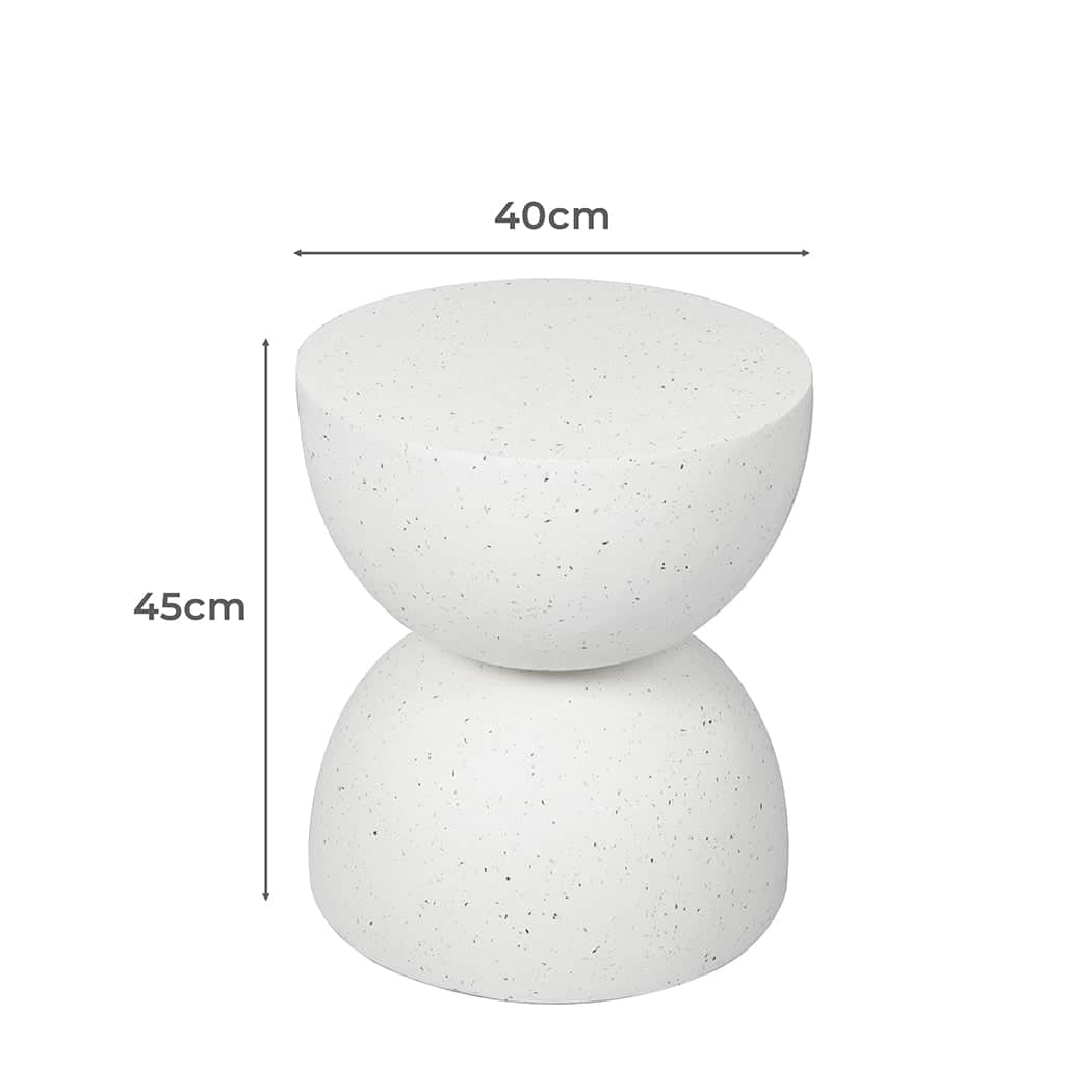 Ergonomic Side Table Terrazzo Coffee Tables Beige  High Back Support