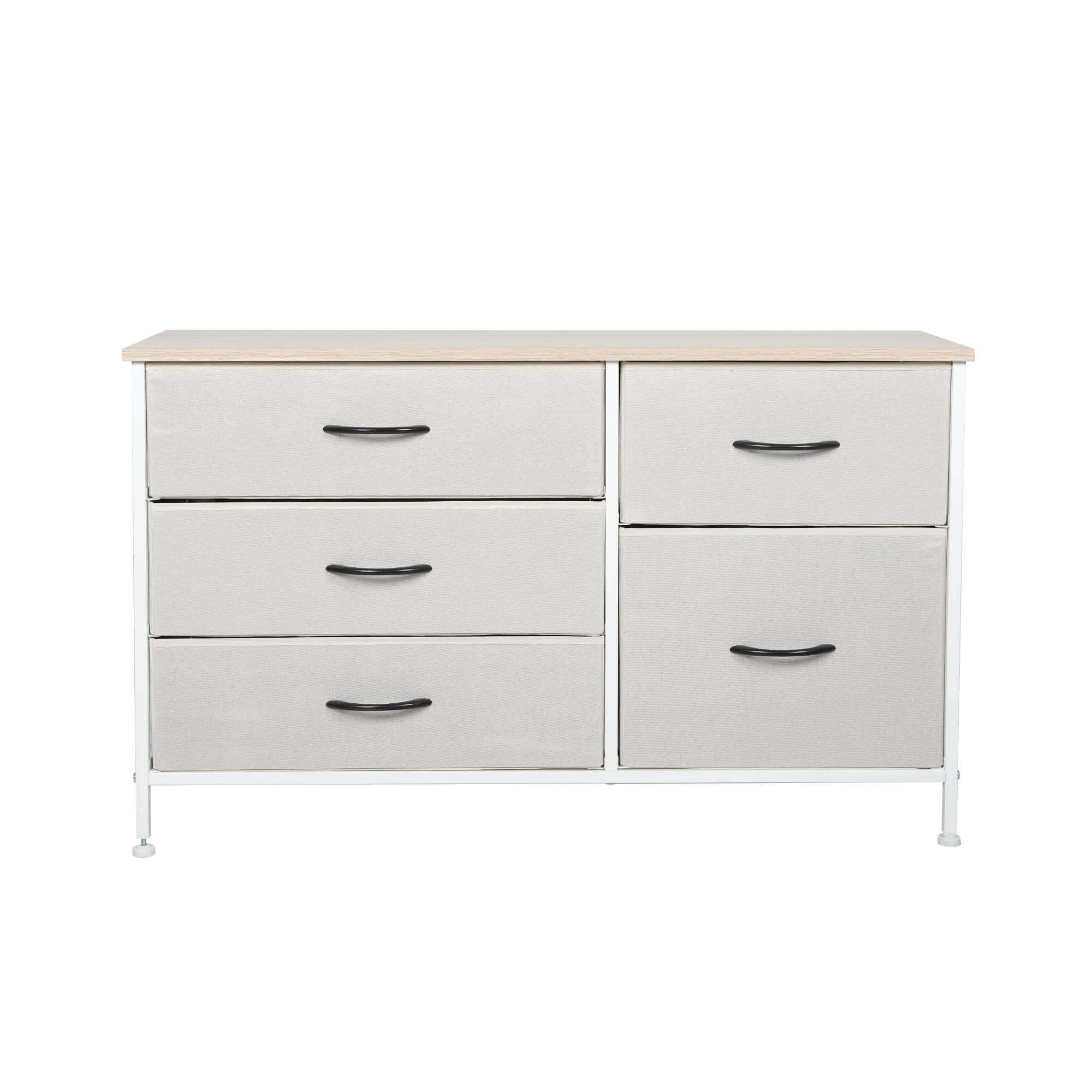 Ergonomic Storage Cabinet Tower Chest of Beige  Scandi Inspired