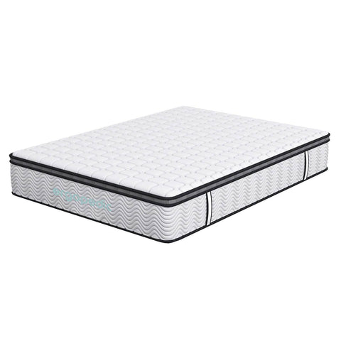 Ergopedic Pocket Spring Mattress Single Size Plush Comfort Bed Support