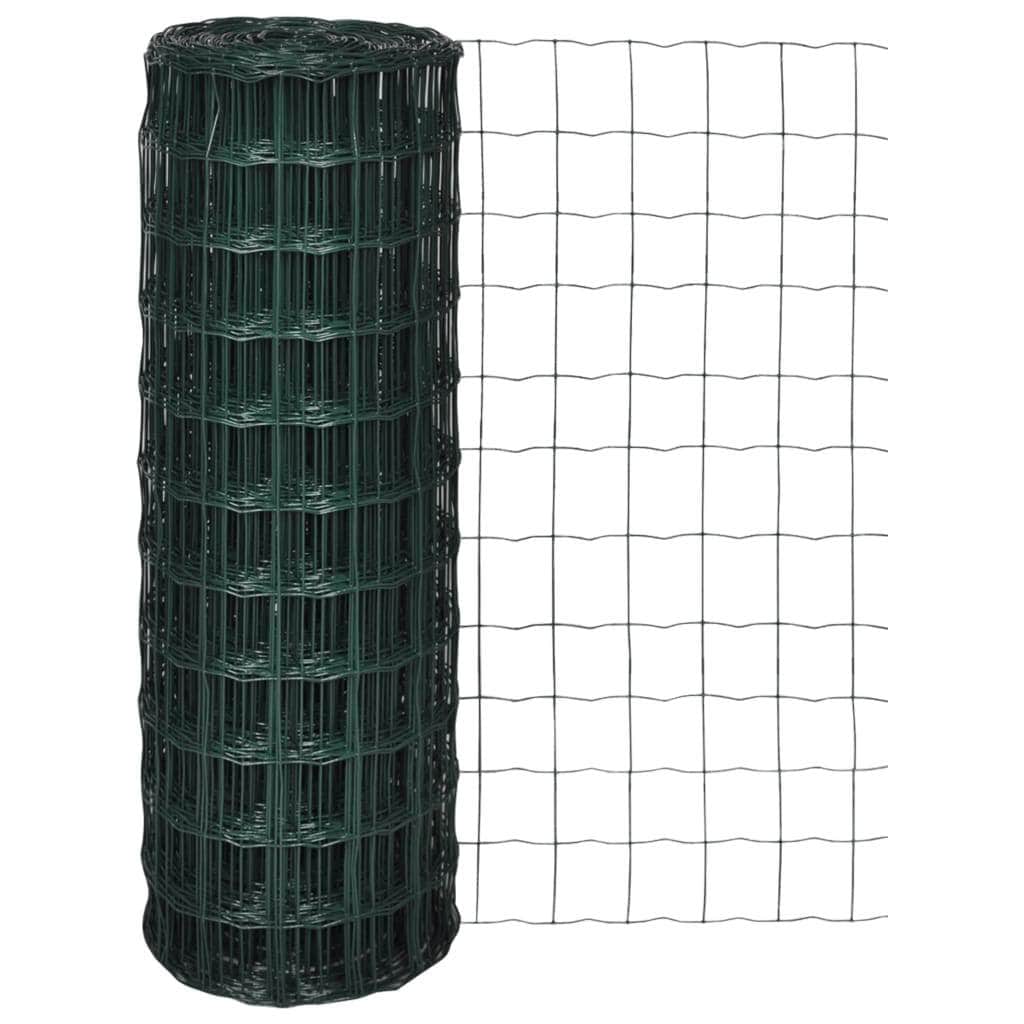 Euro 1 Fence Steel Green - Fence Panels