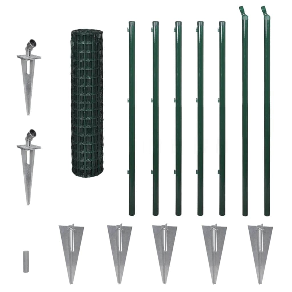 Green colour - Euro Fence Steel Green L