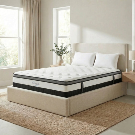 Euro Top Pocket Spring Mattress Double 5 Zone Memory Foam Medium Firm Bed