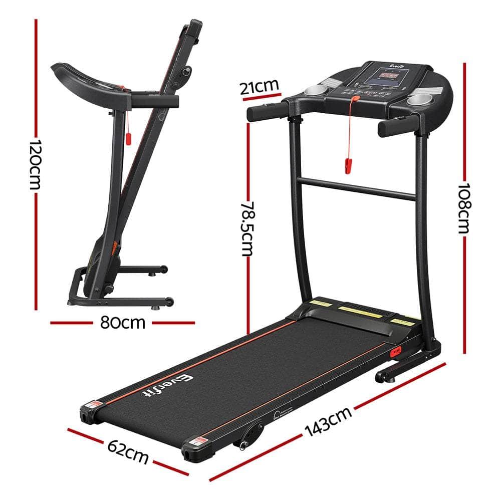 Everfit Electric Treadmill Incline Home Gym Exercise Machine Fitness 400mm