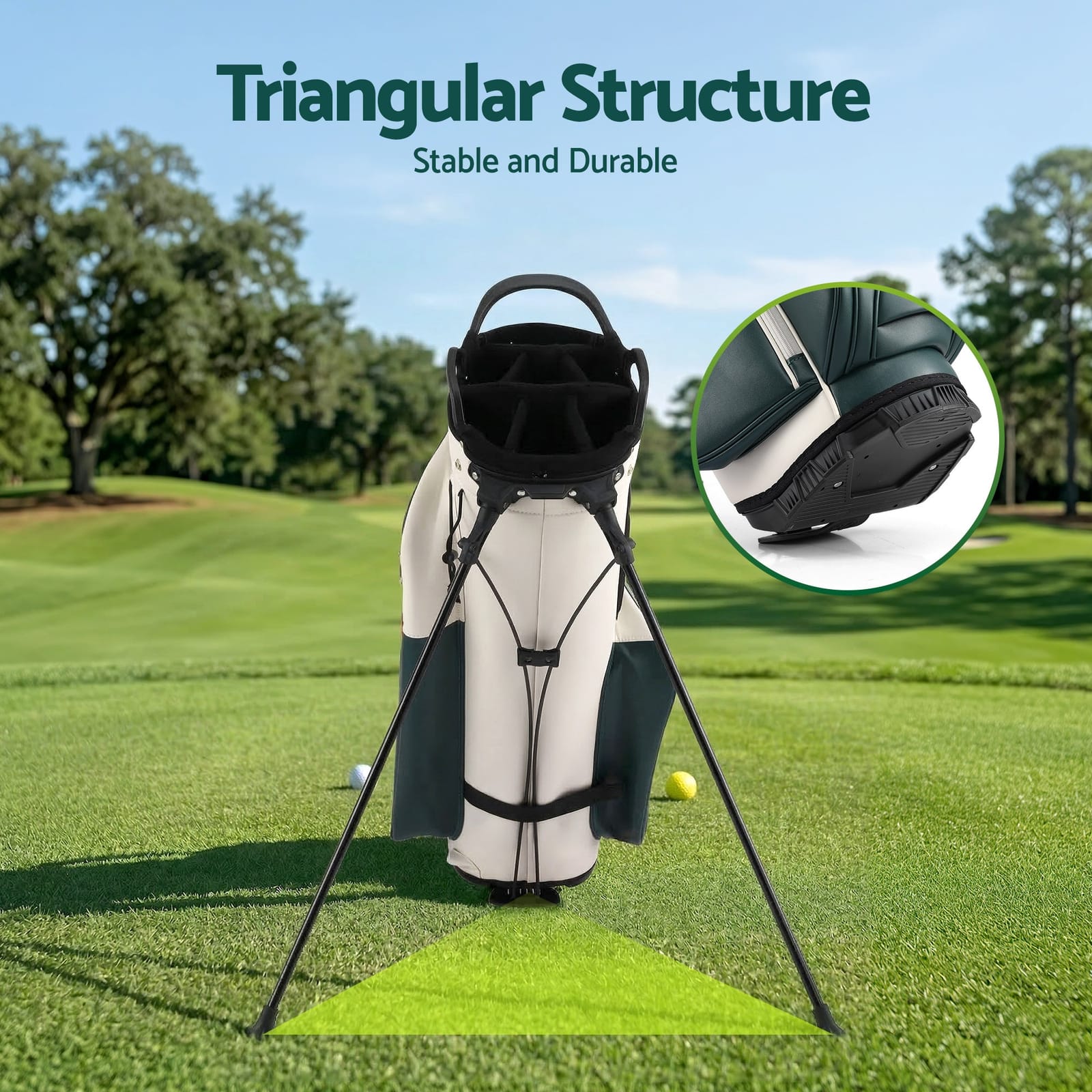 Golf Stand Bag Dual Strap Carry Bag with Sports & Fitness
