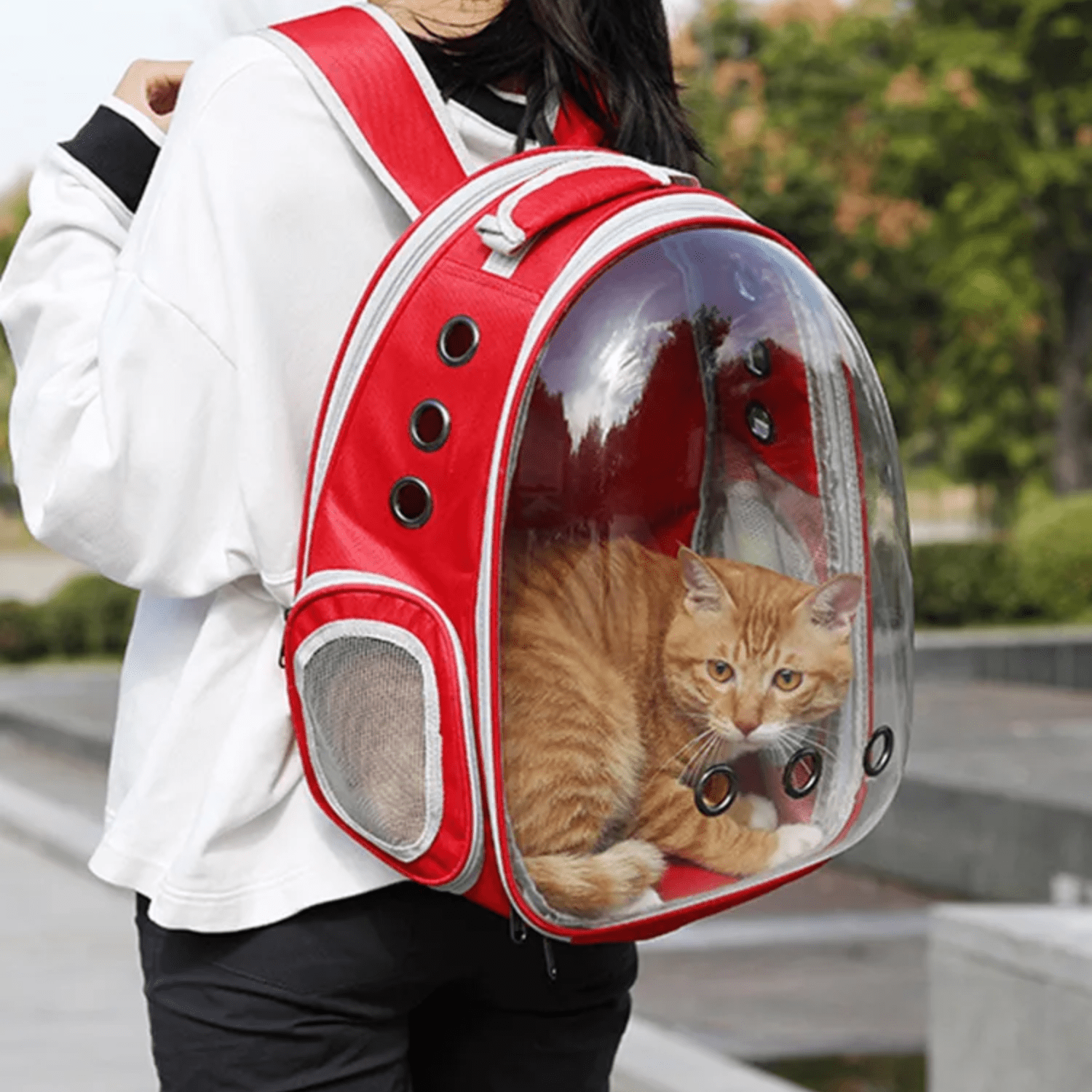 Expandable Space Capsule Backpack - Model 1 (Red)