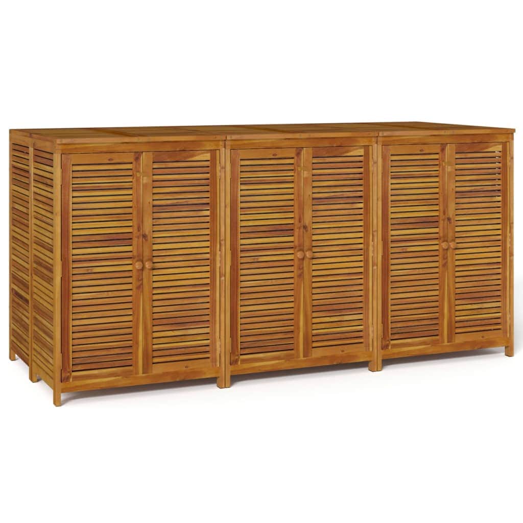 Expansive Solid Acacia Wood Garden Storage Box