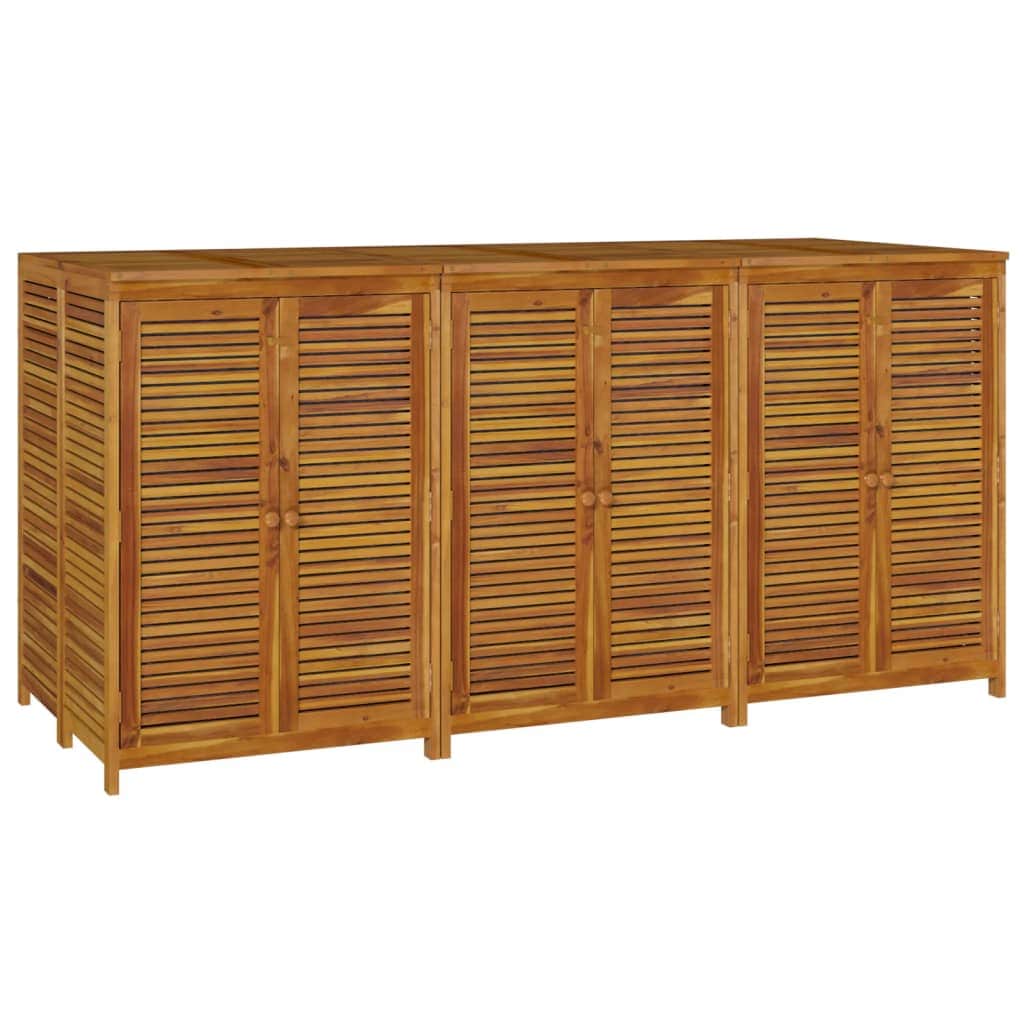 Expansive Solid Acacia Wood Garden Storage Box
