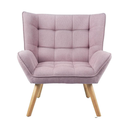 Experience Luxury with the Pink Fabric Upholstered Lounge
