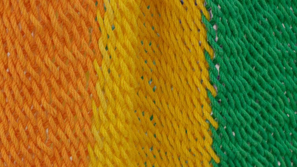 Extra Large Outdoor Cotton Mexican Hammock Chair In Rainbow Colour