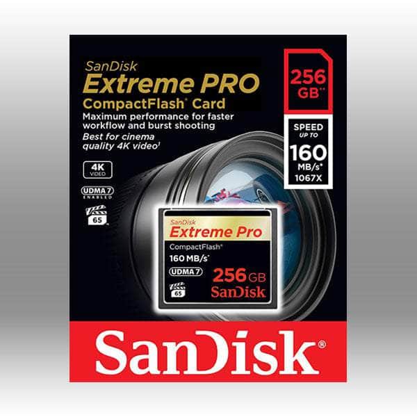 Extreme Pro Cfxp 256Gb Compactflash 160Mb/S (Sdcfxps-256G)