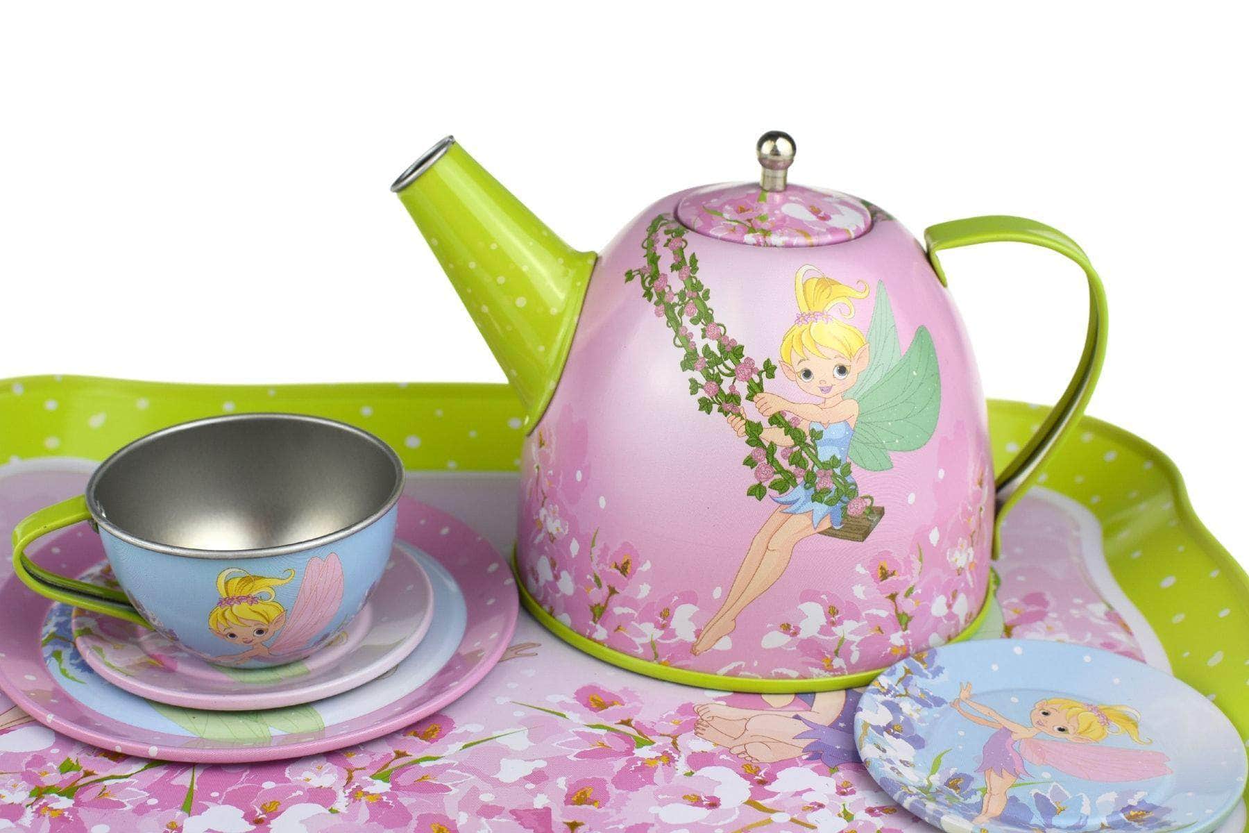 Fairy Tin Tea Set In Suitcase