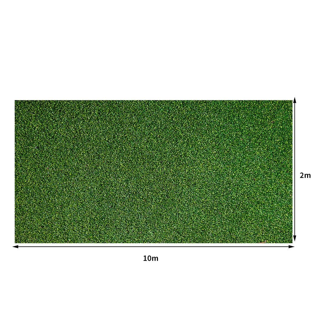 40MM Artificial Grass Synthetic Realistic 2x10m | Fake Pegs Turf Plastic