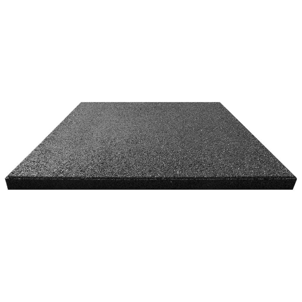 Fall Protection Tiles 24 pcs Rubber Black