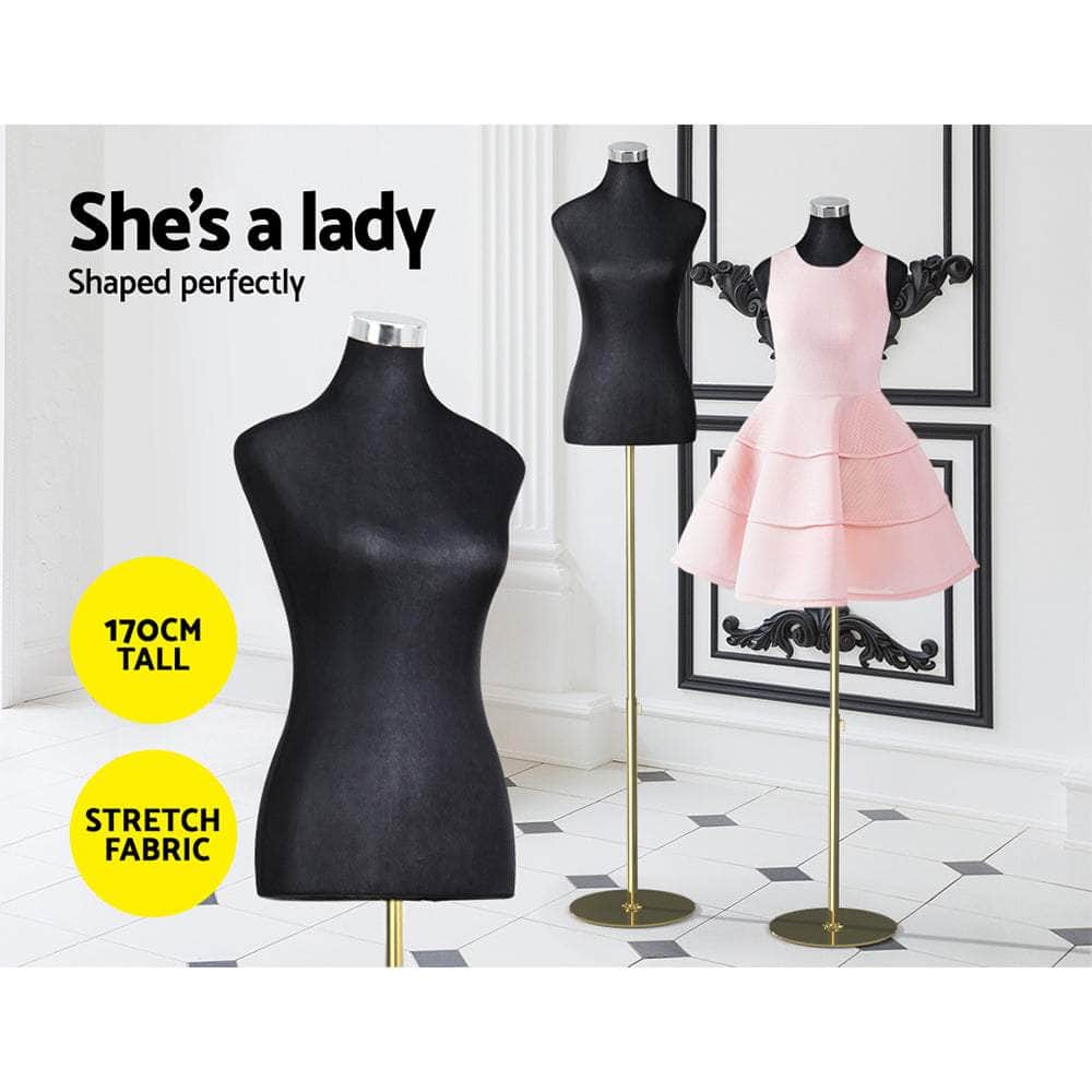 Female Mannequin Dummy Model Dressmaker Clothes Display Torso Tailor Bk