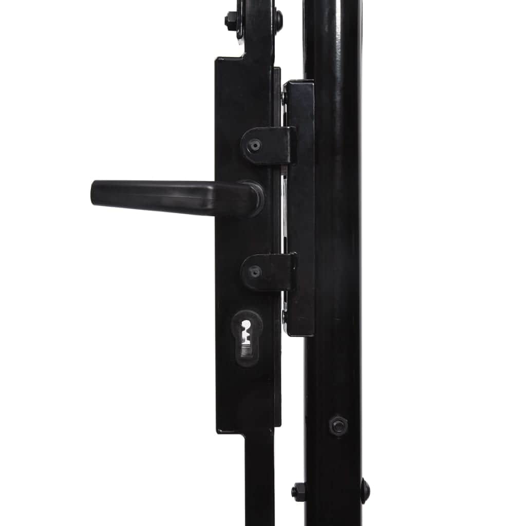 Fence Gate Single Door Black