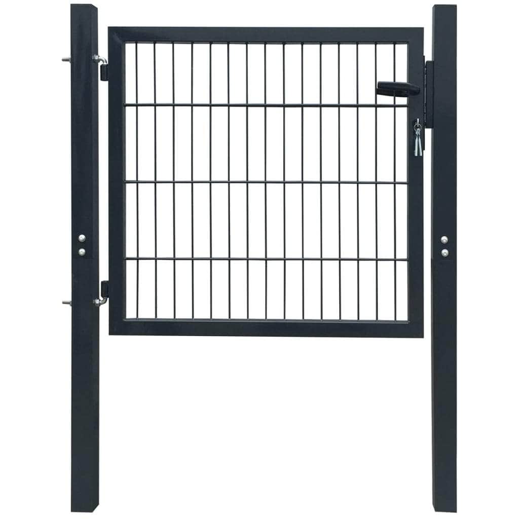 Fence Gate Steel Anthracite