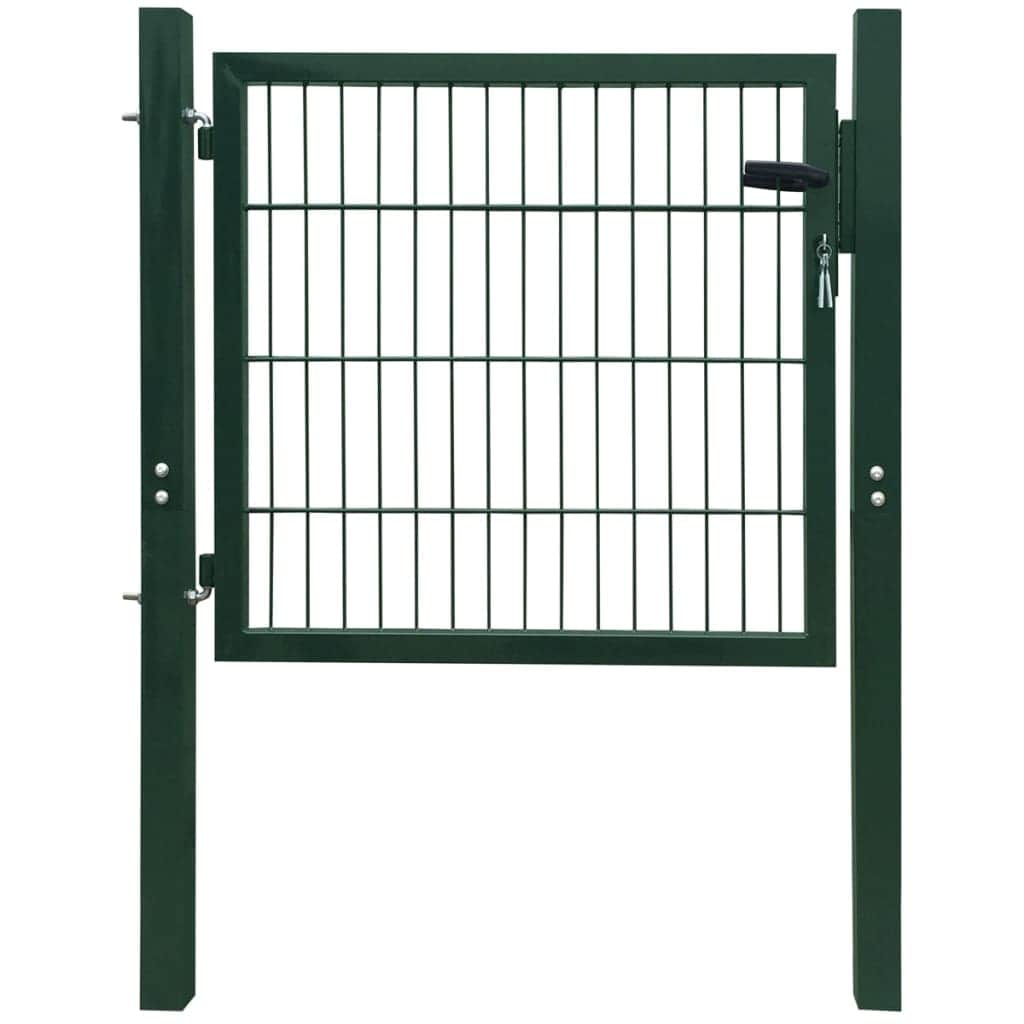 Fence Gate Steel Green