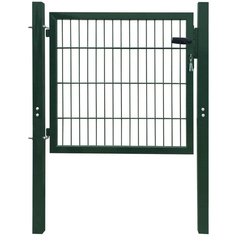 Fence Gate Steel Green