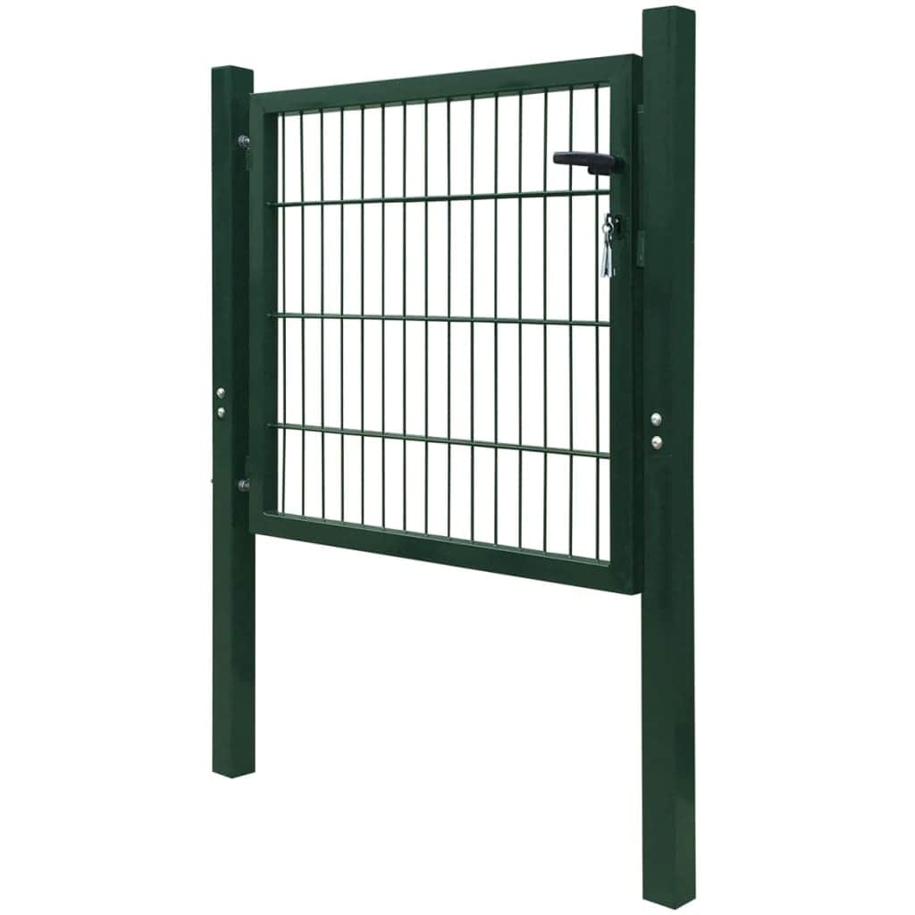 Fence Gate Steel Green