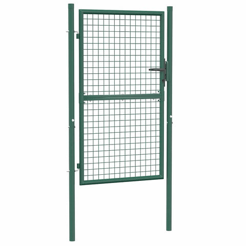 Fence Gate Steel Green
