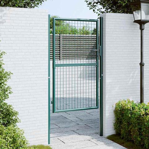 Fence Gate Steel Green
