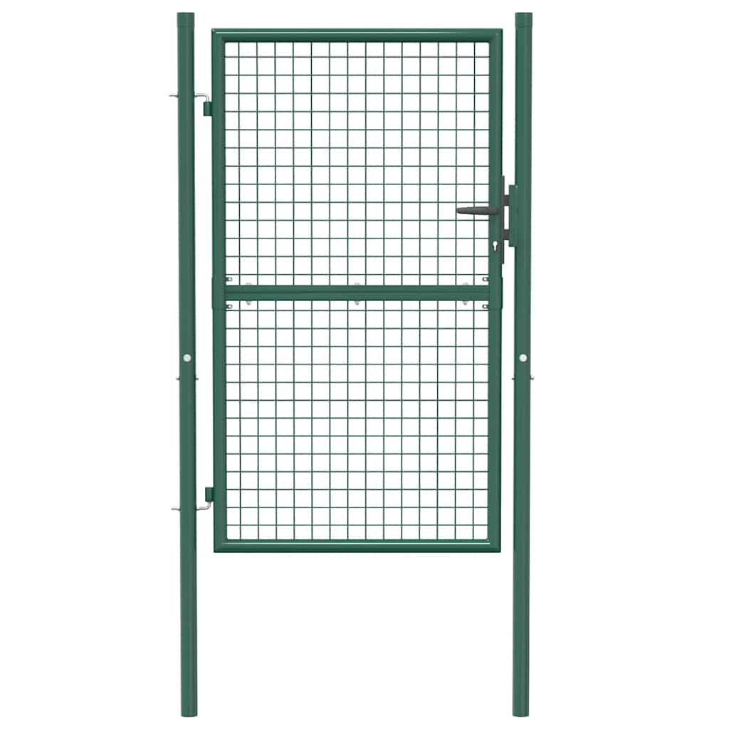 Fence Gate Steel Green