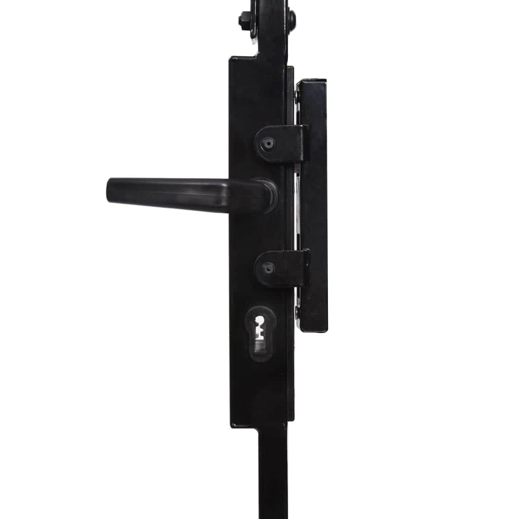 Fence Gate with Arched (Black)