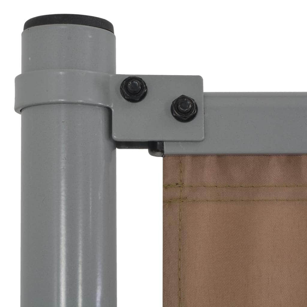 Fence Panel with 2 Posts Fabric  Taupe