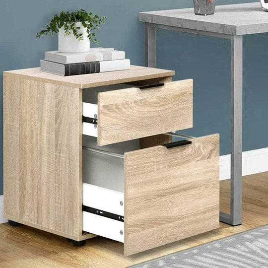 2 Drawer Filing Cabinet Office Storage Organiser