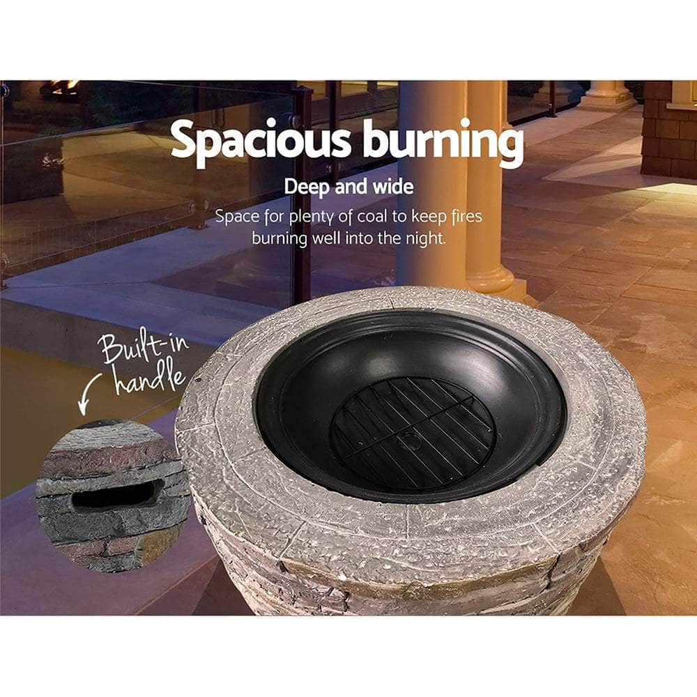 Fire Pit Outdoor Table Charcoal