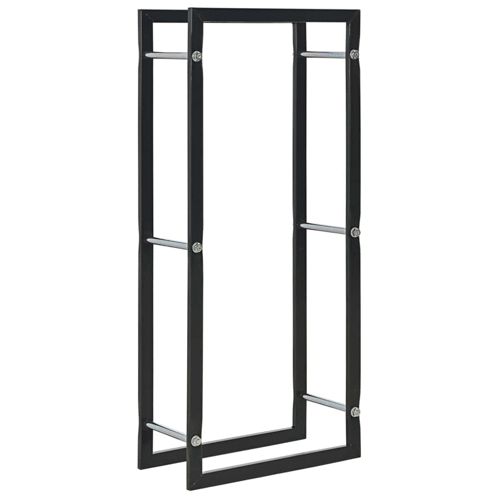 Firewood Rack Black Heavy Duty Steel - Simple deals