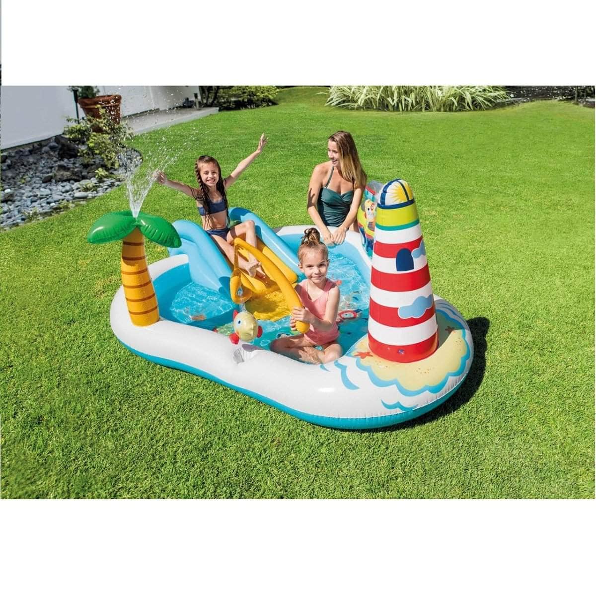 Fishing Fun Play Center Inflatable Kiddie Pool 57162Np