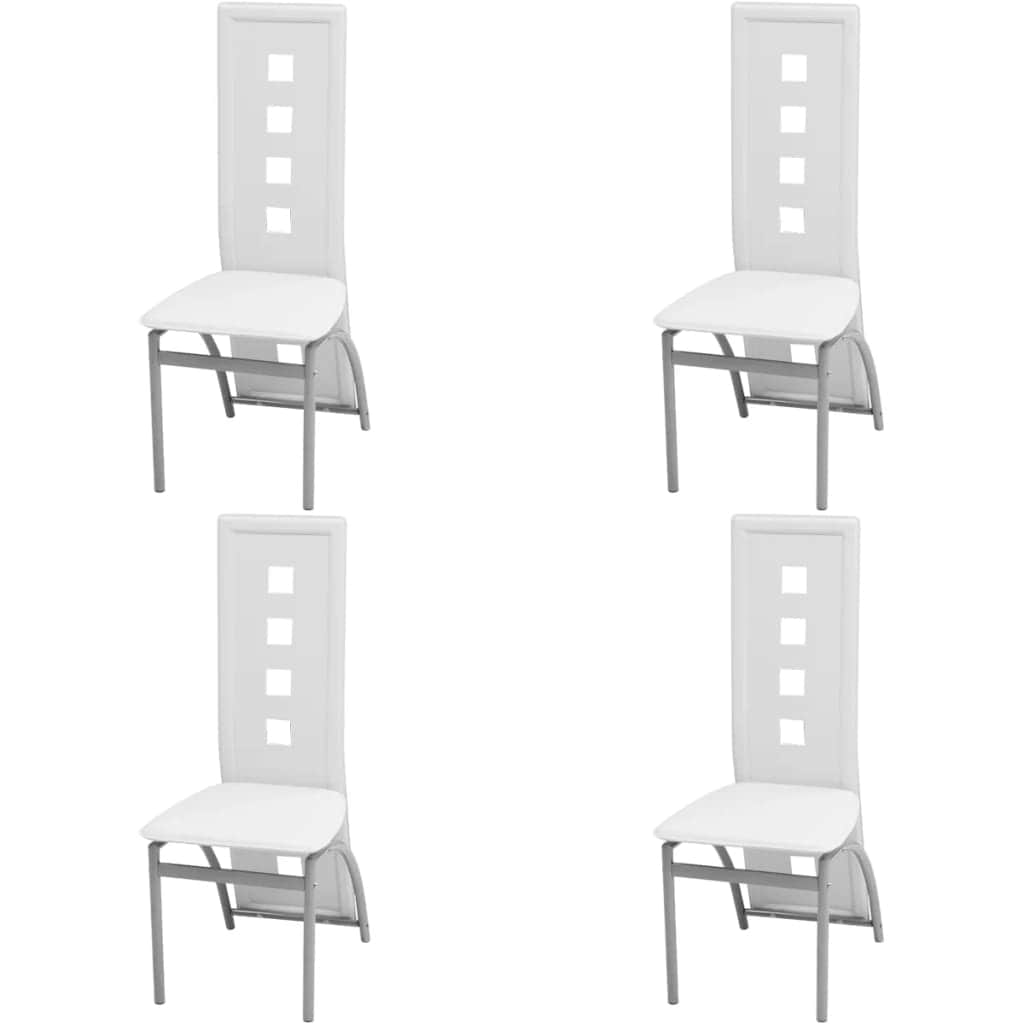 Five Piece Dining Set White