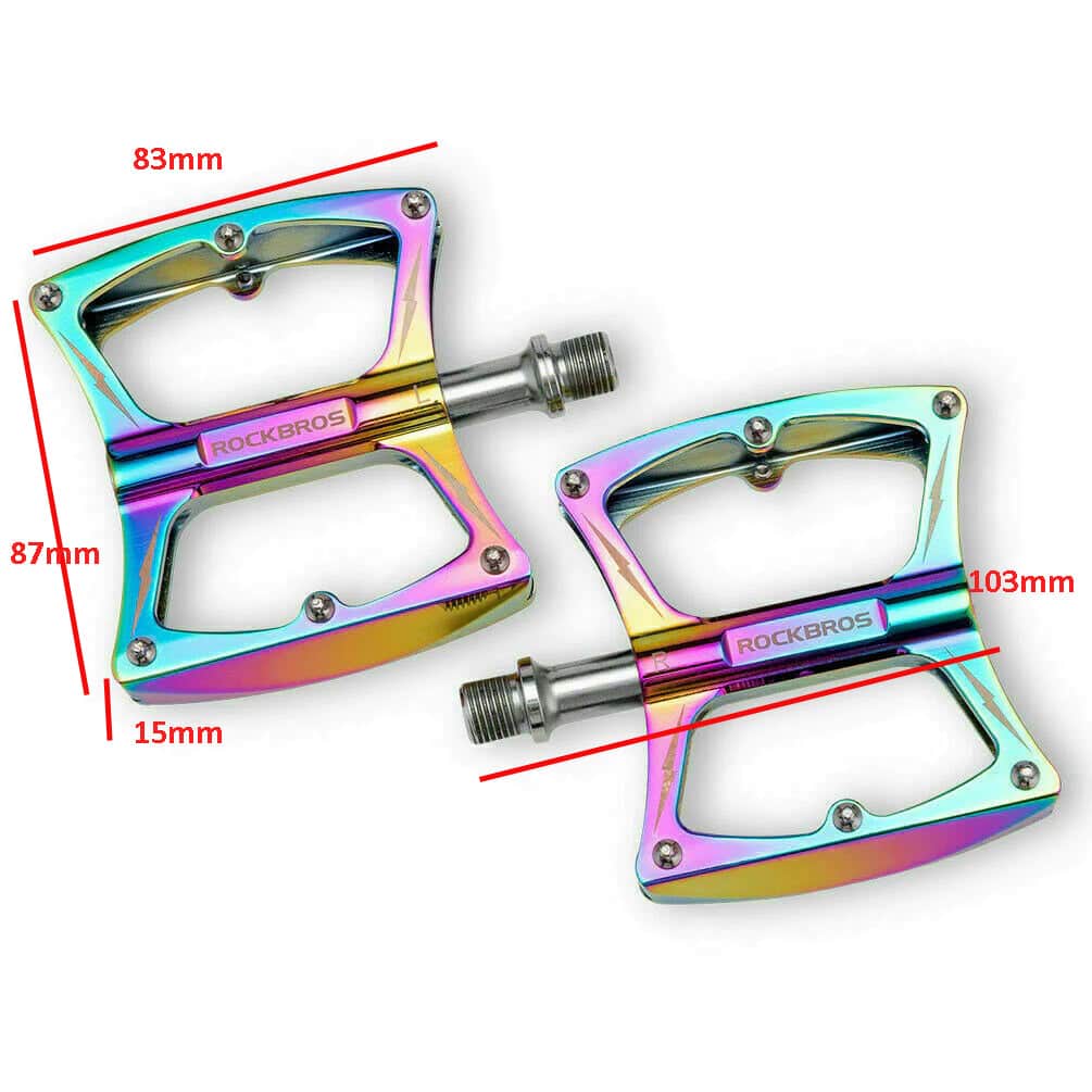 Flat Pedal Butterfly Bmx Mtb Ultralight 156G Multi Colour Tri Bearing