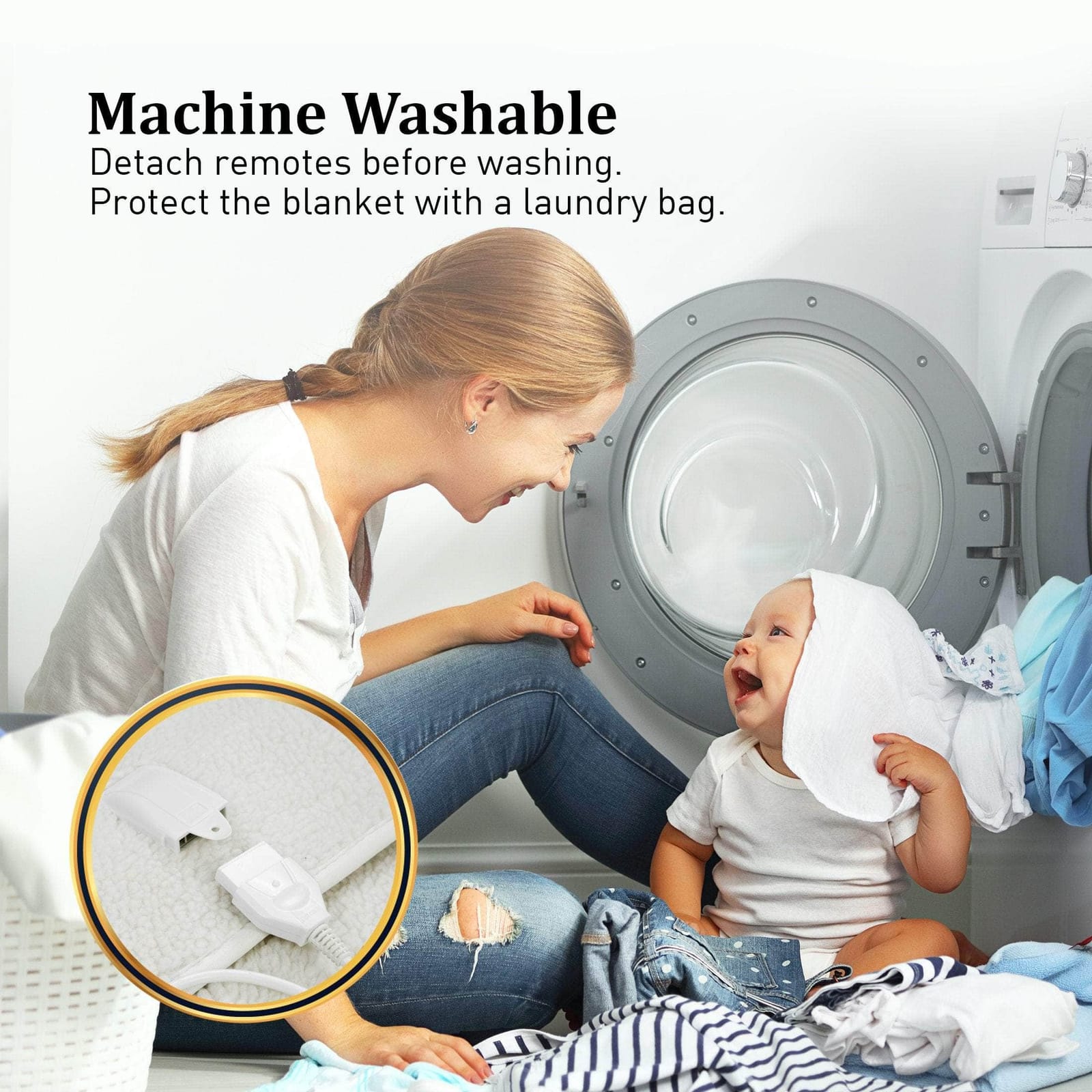 bedding - Fleece 9 Level Heated Electric Blanket - Queen - photo 11