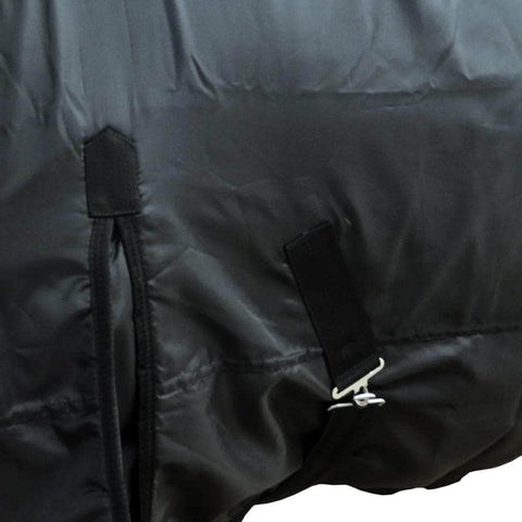 Fleece Rug Double Layers with Surcingles 105 cm Black