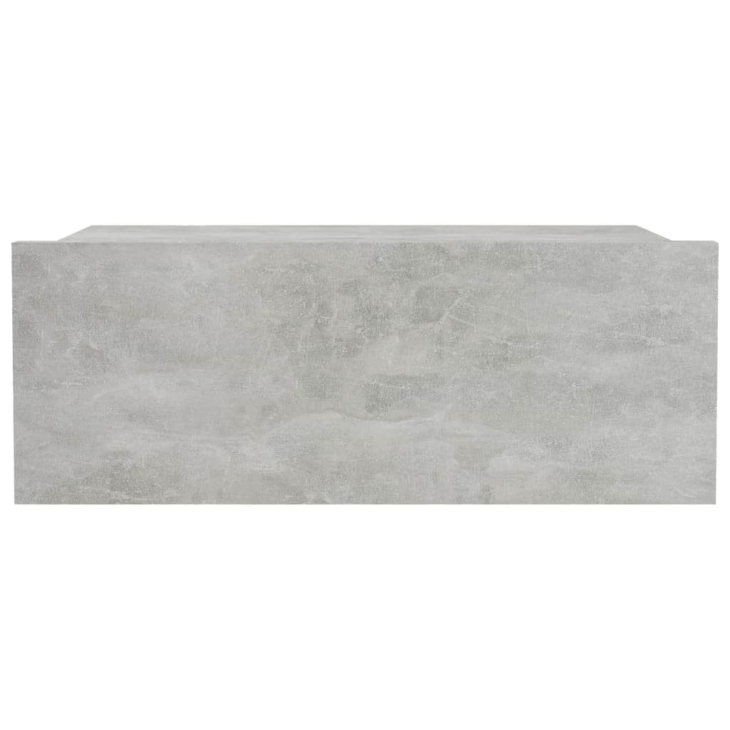 Floating Nightstand Concrete Grey Chipboard