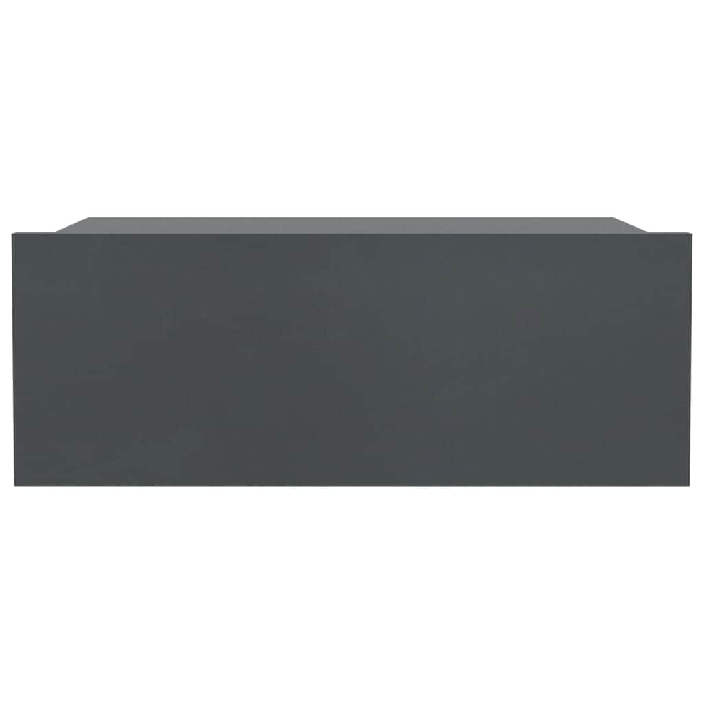 Floating Nightstand Grey Chipboard