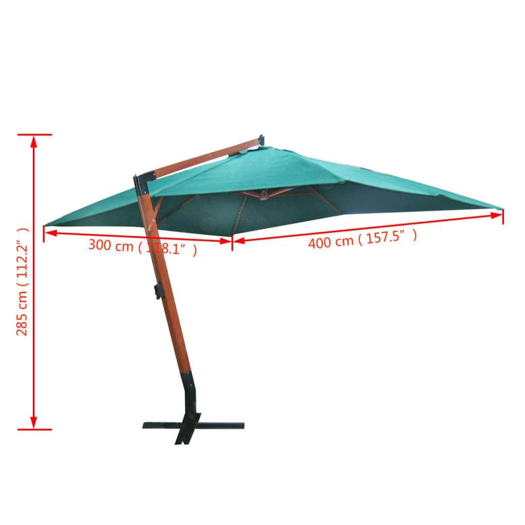 Floating Parasol Melia Green