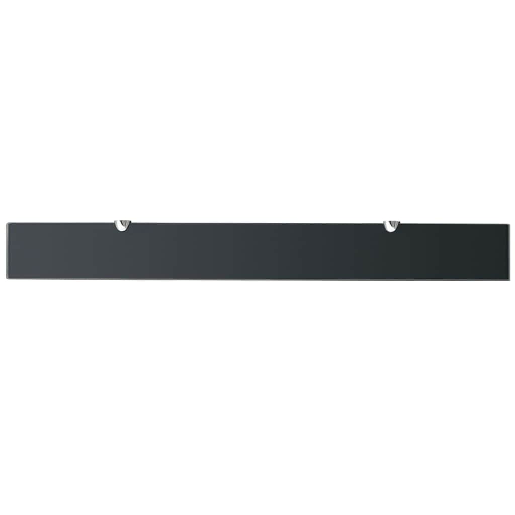 Floating  Shelf Glass  Black