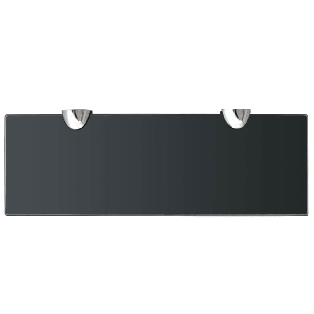 Floating Shelf Glass - Black