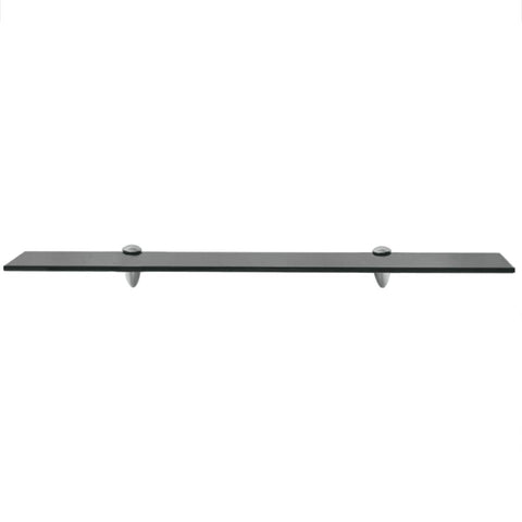 Floating Shelf Glass Black