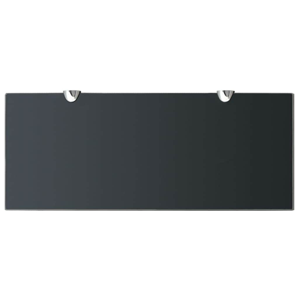 Floating Shelf Glass, Black