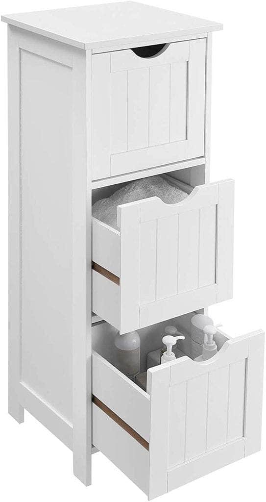 Floor Cabinet with 3 Drawers White BBC50WT