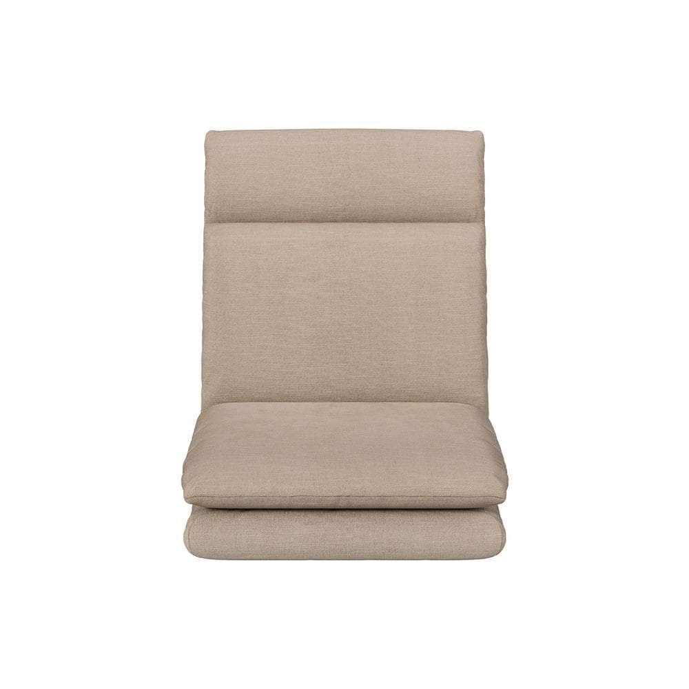 Floor Lounge Sofa Bed 1 Seater Linen Beige