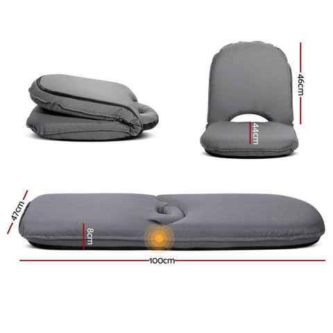 Floor Lounge Sofa Camping Chair Grey