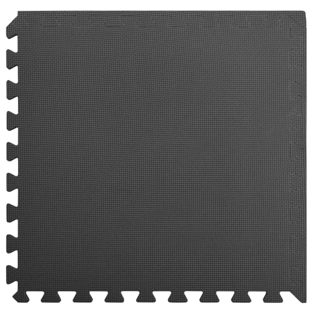 24 Pcs - Floor Mats 24 pcs EVA Foam Black